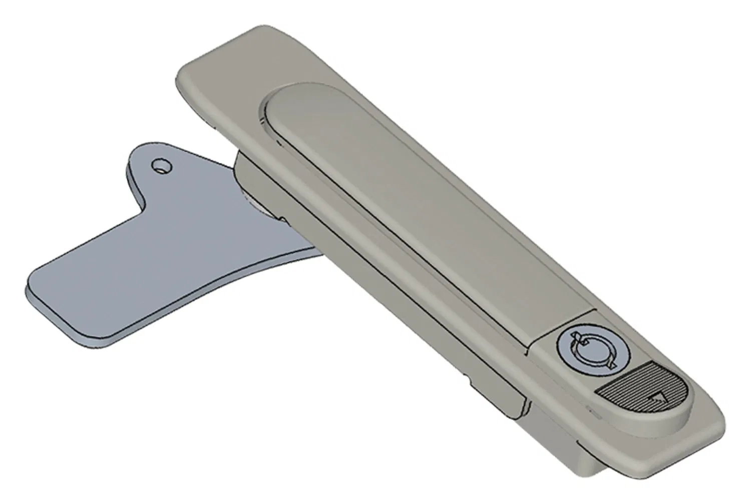 Zonzen Rittal eletrônico caixa de gabinete botão de bloqueio plano Ms738