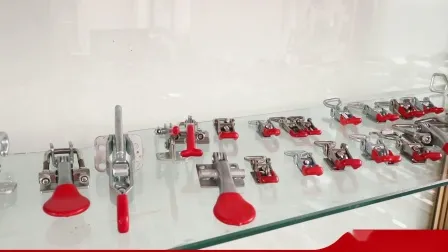 Mini travas de gancho com braçadeira articulada galvanizada