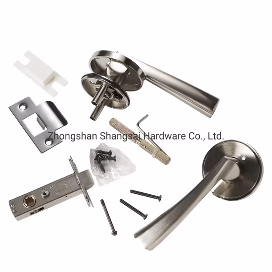 Maçaneta da porta com alavanca de privacidade com instalação de parafusos ocultos Conjunto de alavanca de travamento fácil de abrir (para quarto ou banheiro) Serviço pesado